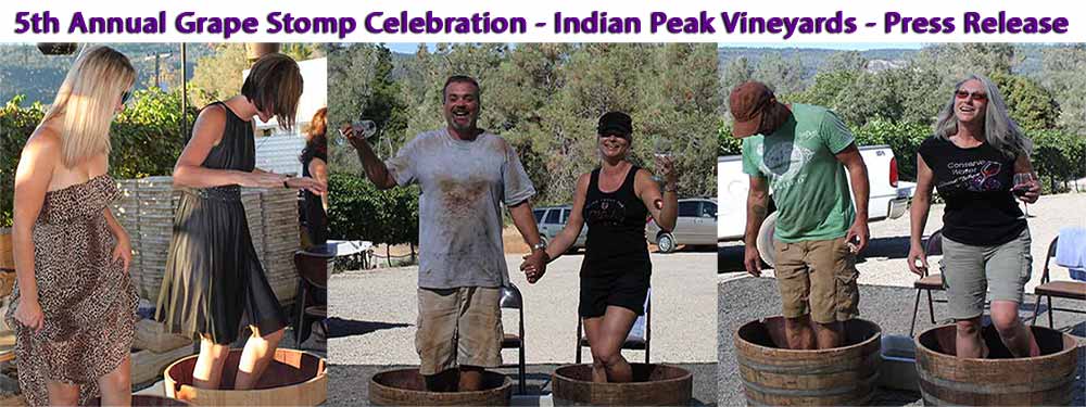 Press Release – Indian Peak Celebrates 5th Annual Grape Stomp Event