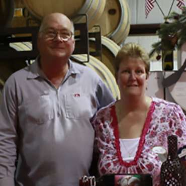 Indian Peak Vineyards Owners Fred and Donna Boots of Manton, CA 96059.